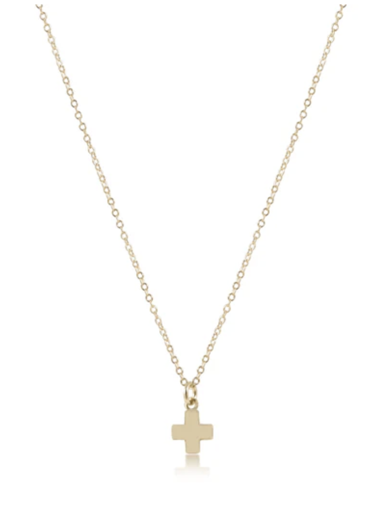 Egirl 14"  Gold Necklace w/ Small Gold Charm