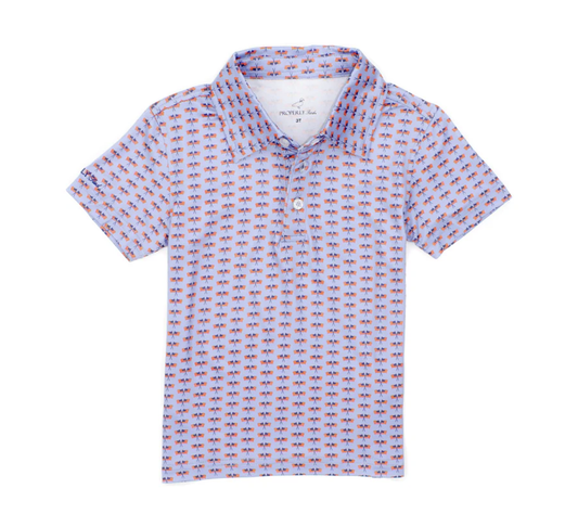 PT Boys Inlet Polo Freedom Flag