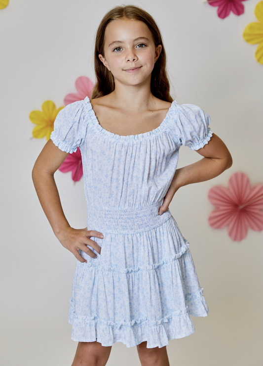 DH Capri Sky Floral Dress