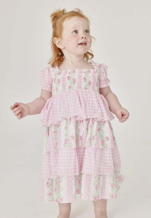 Pink Gingham Luna Dress