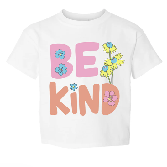 Be Kind Screen Print Boxy White Tee