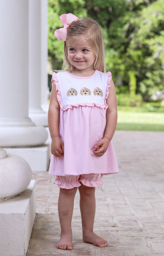 TSK Puppy Trio Embroidery Bloomer Set