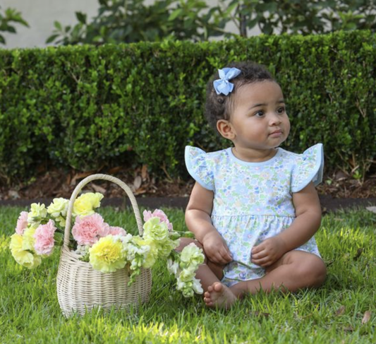 TSK Blooming Floral Ruffle Bubble