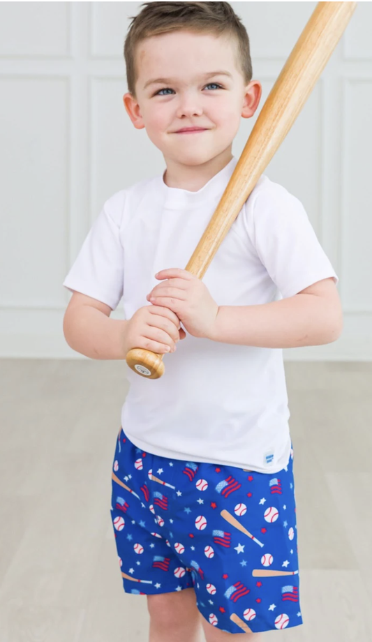Play Ball Swim Trunks