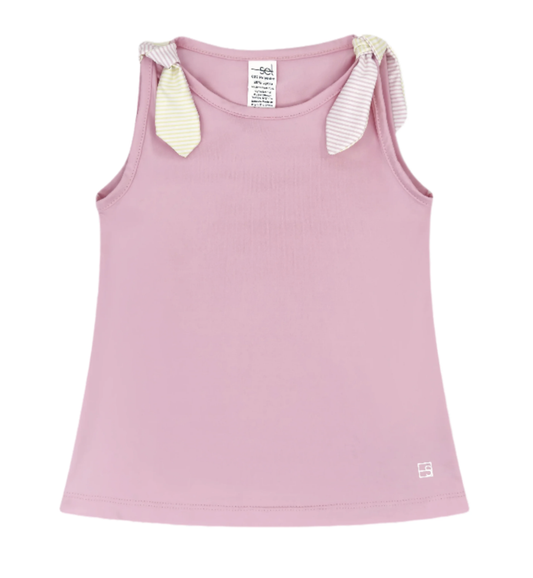 Jessica Tank- Cotton Candy Pink, Sunshine Yellow Ministripe