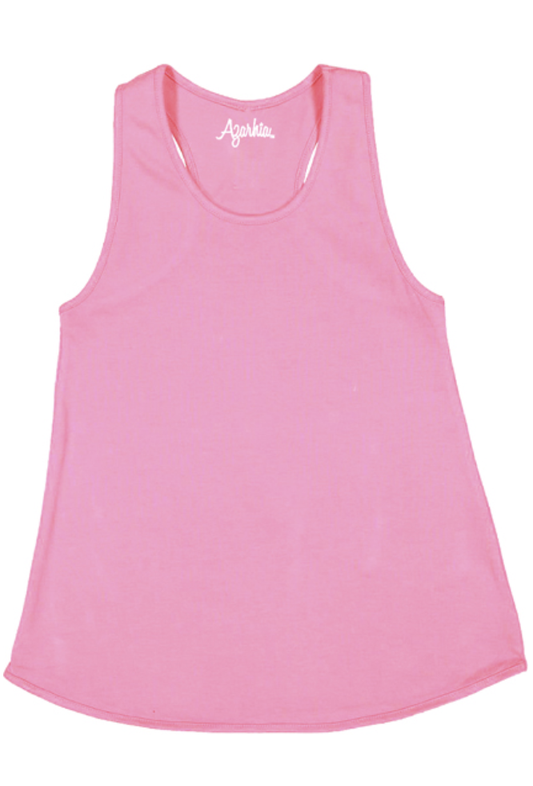 Tank Top with Racer Back in Regular Pink