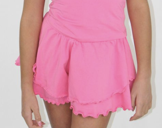 Sachet Pink Ruffle Shorts