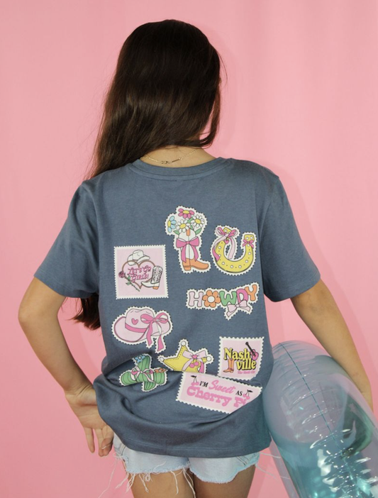 Howdy Embroidery Patch Tee