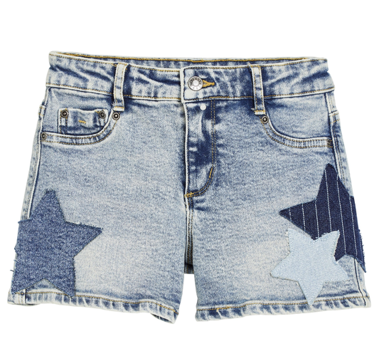 Multi Tone Star Patch Shorts
