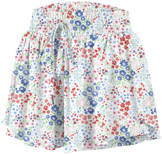 Liberty Flowers Butterfly Flowy Short