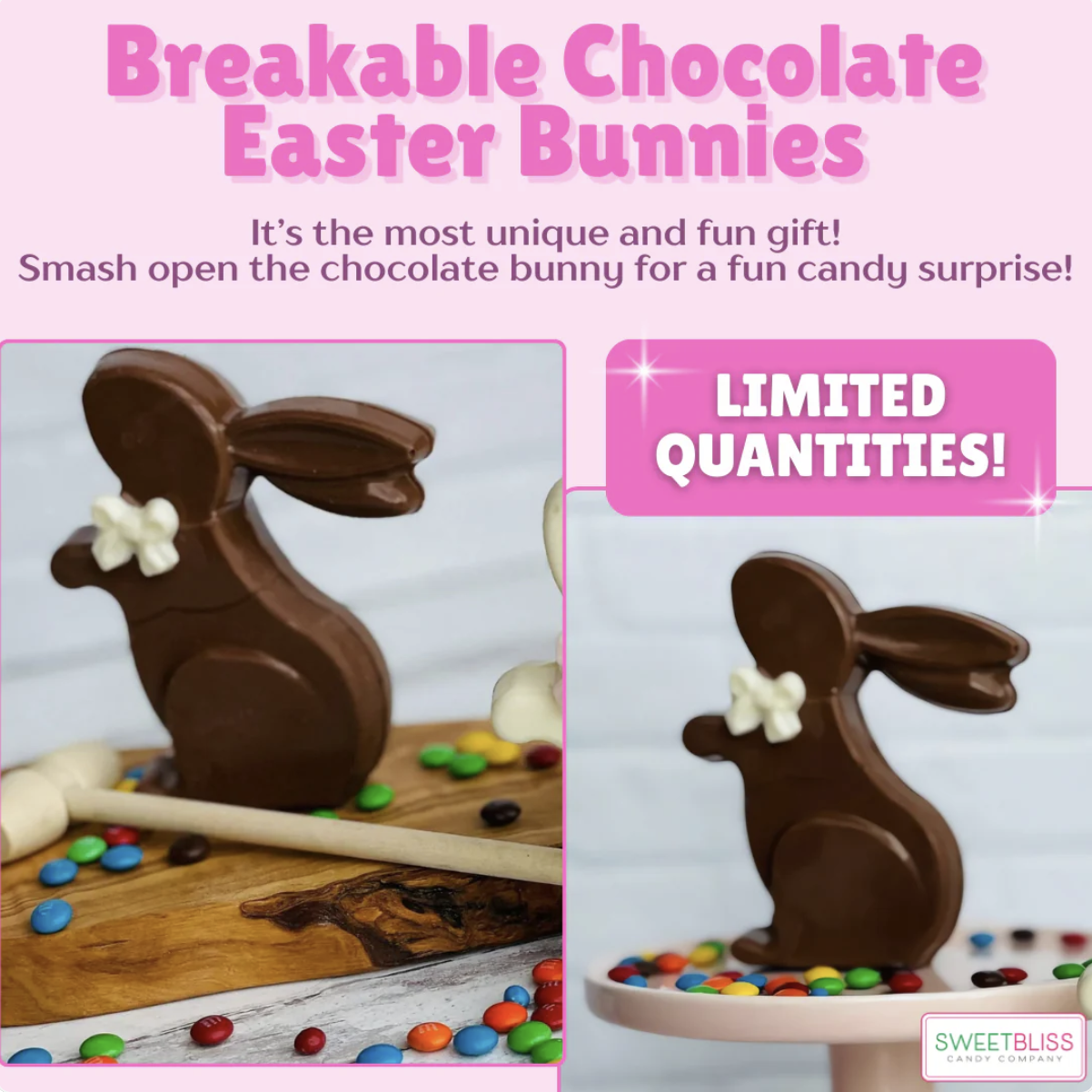 Breakable Chocolate Easter Bunny