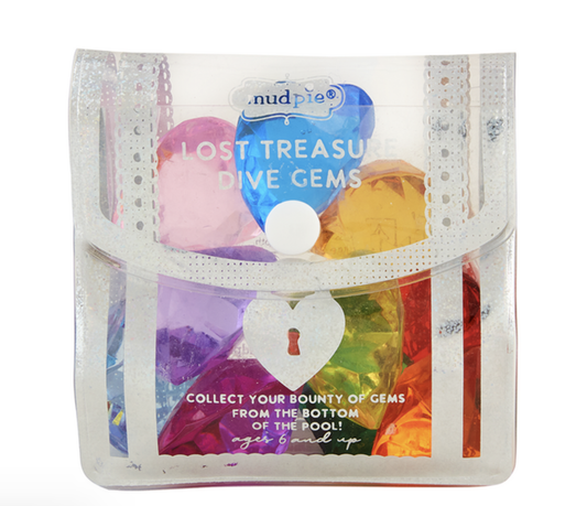 Silver Sparkly Gem Dive Toys