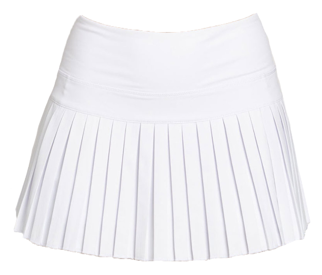 White Mini Pleated Skort