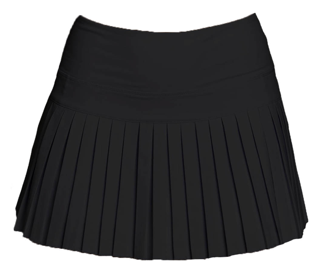 Black Mini Pleated Skort