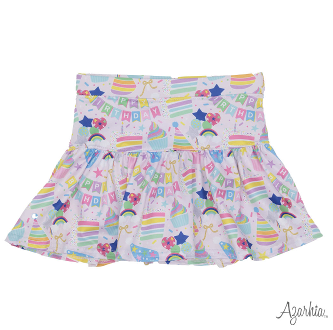 Birthday Collage Gathered Skort