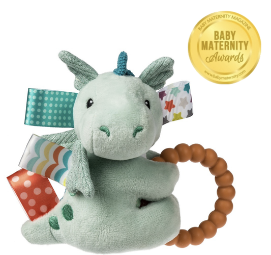 Taggies Drax Dragon Teether Rattle – 6″
