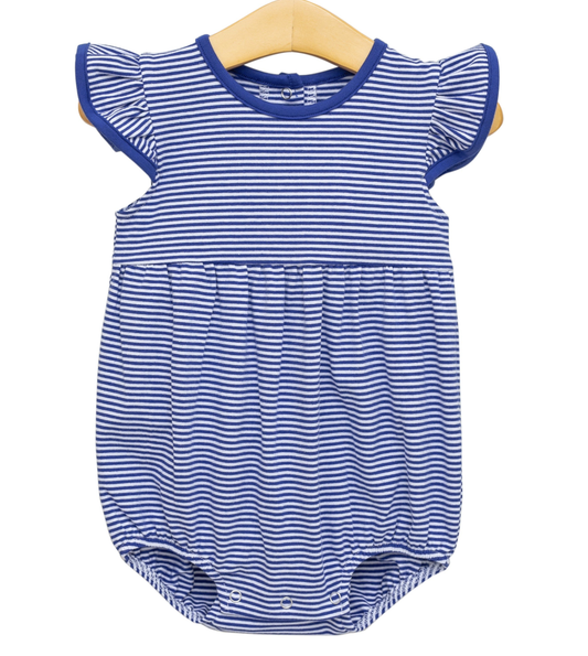 TSK Lucy Game Day Bubble- Royal Blue Stripe