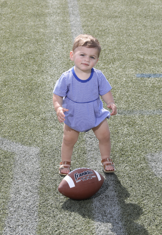 TSK Bentley Game Day Bubble- Royal Blue Stripe