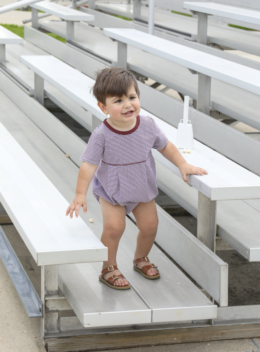 TSK Bentley Game Day Bubble- Maroon Stripe
