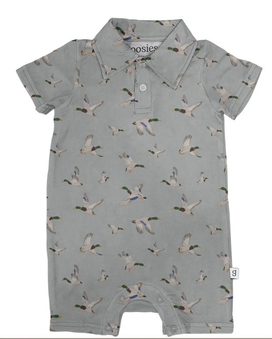 Mallard Ducks - Ss Polo Romper