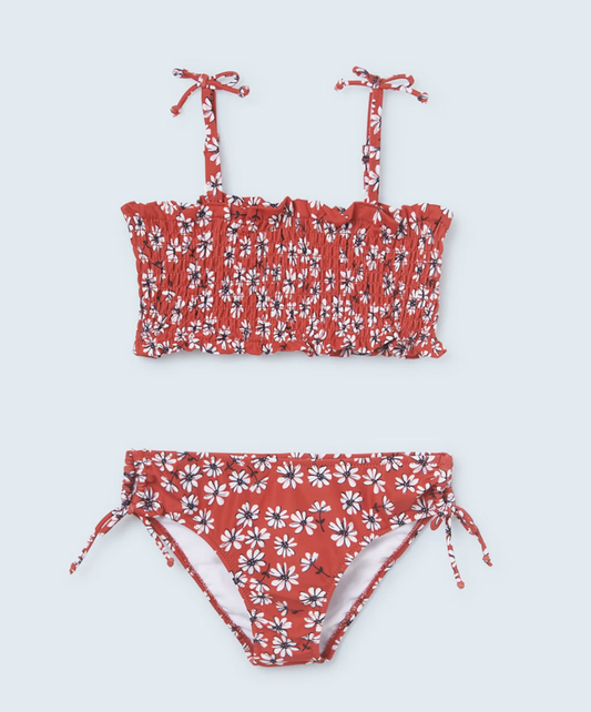 Red Floral Bikini