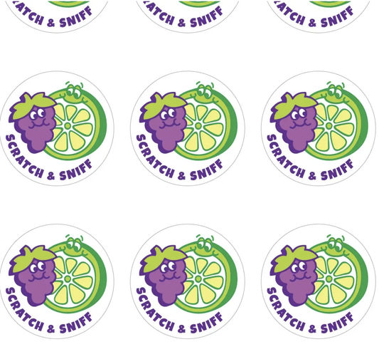 80's Fruit Eraser Everythingsmells Scratch & Sniff Stickers