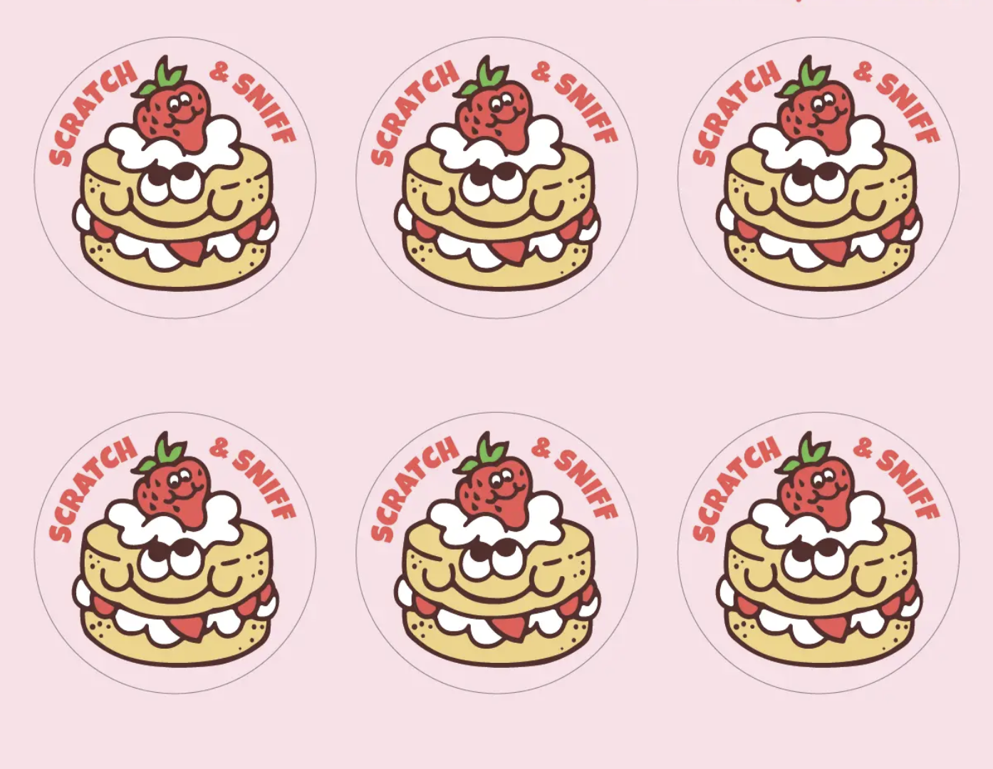 Strawberry Shortcake Everythingsmells Scratch & Sniff Stickers