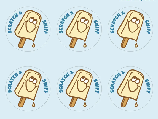 Vanilla Popsicle Everythingsmells Scratch & Sniff Stickers