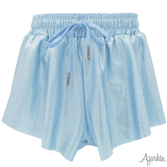 Shimmer Butterfly Short in Light Blue