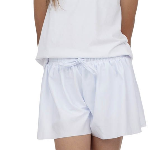 Shimmer Butterfly Short in White