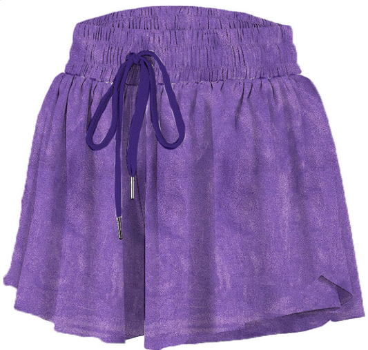 Shimmer Butterfly Short in Purple