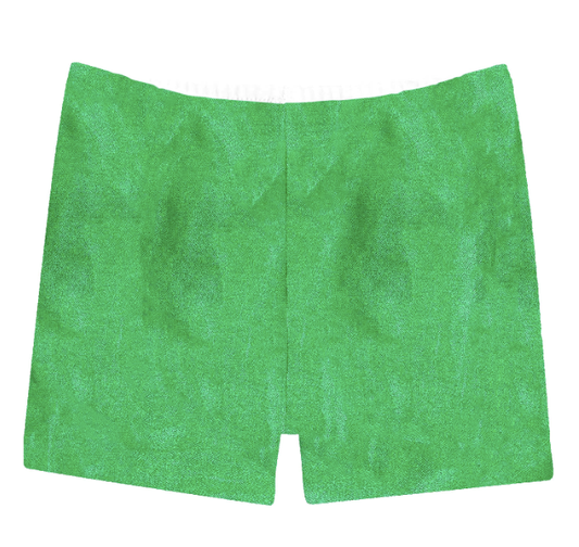 Shimmer Biker Short in Kelley Green