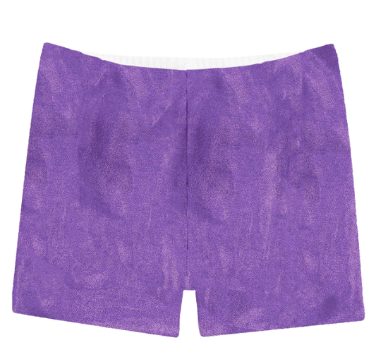 Shimmer Biker Short in Purple