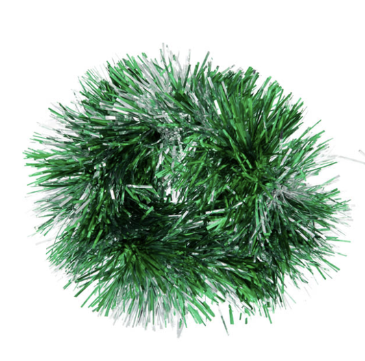 Tinsel Scrunchie in Green