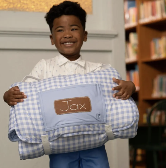 Nap Mat- Blue Gingham