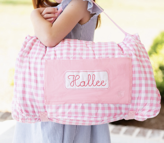 Napmat- Pink Gingham