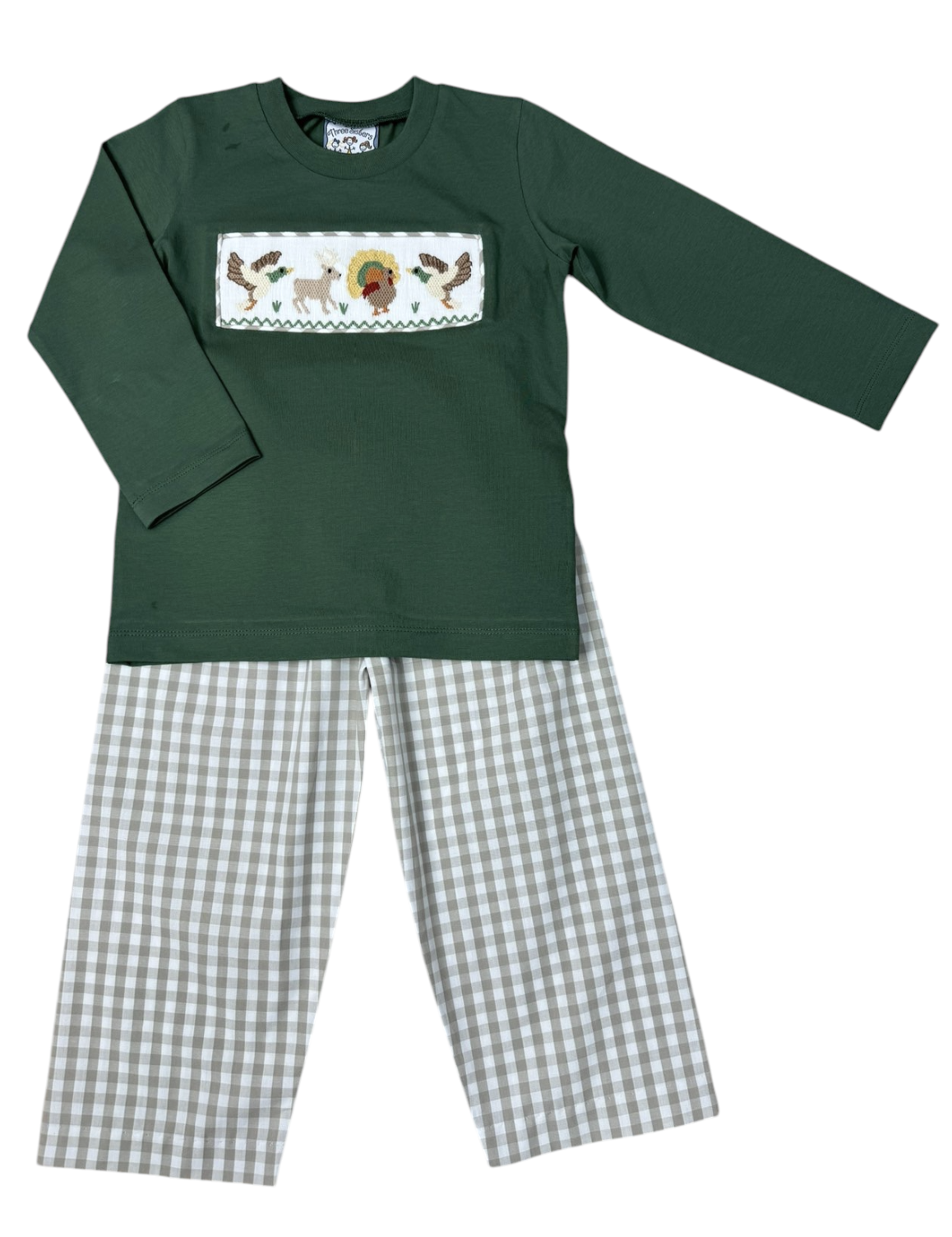 Three Sisters Boys Life Smocked Pant Set
