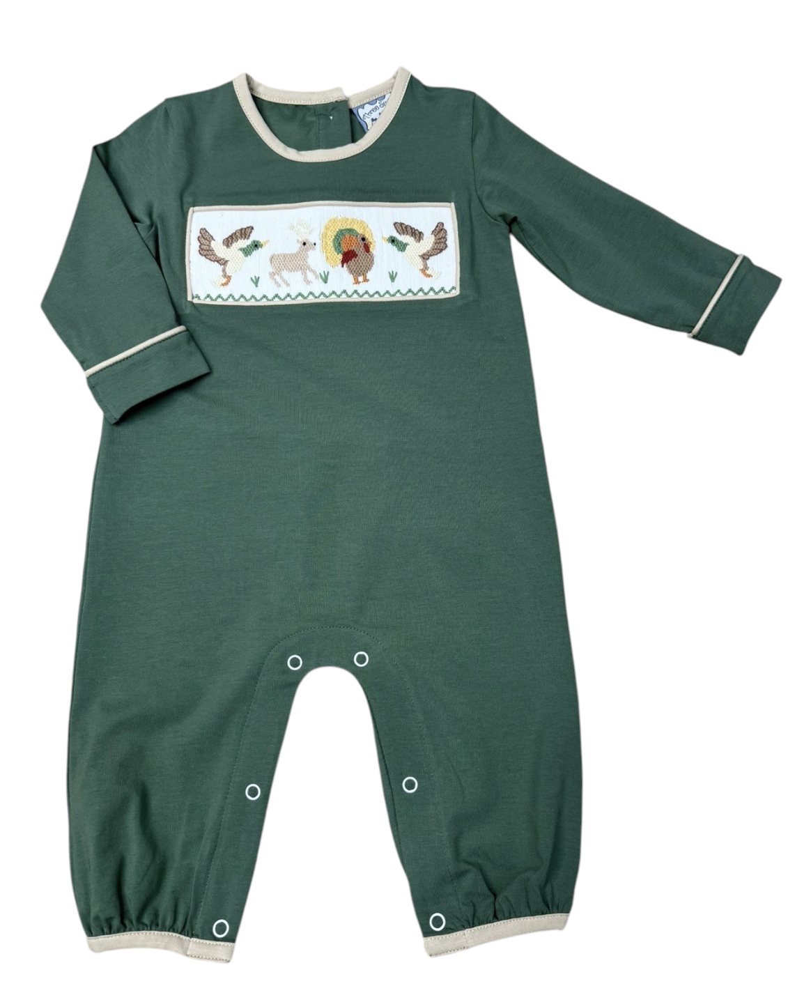 Three Sisters Boys Life Smocked Romper