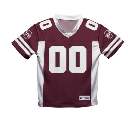 Mississippi State Bulldogs Game Day Maroon Boys Football Jersey