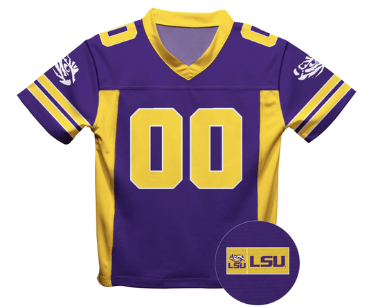 LSU Tigers Game Day Purple Boys Football Jersey