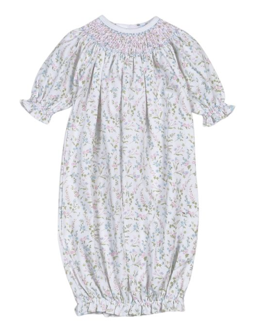 Baby Loren Vivian Floral Hand Smock Bishop Gown