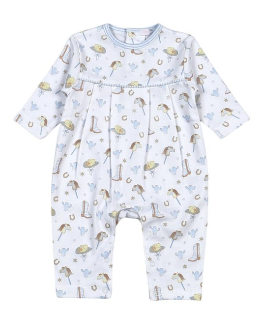 Baby Loren Howdy Baby Pima Romper