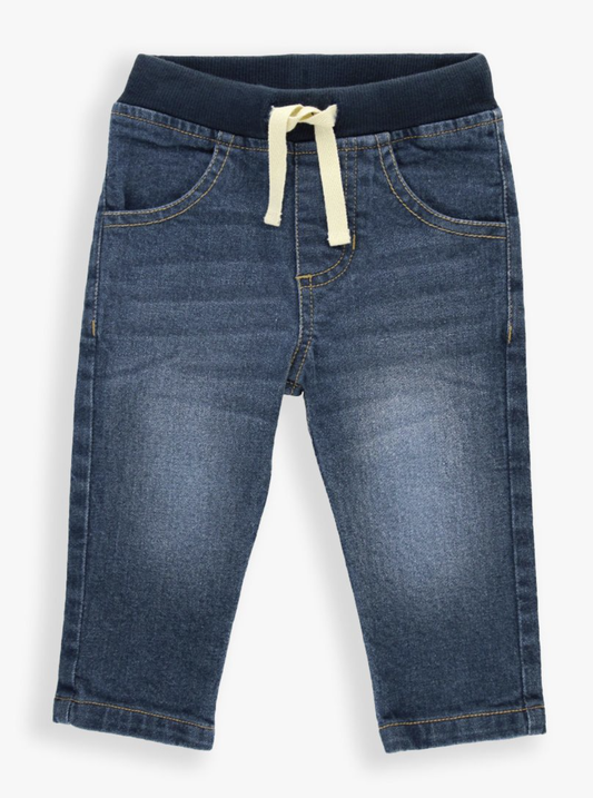 Ruffle Butts Boys Medium Wash Pull-On Jeans