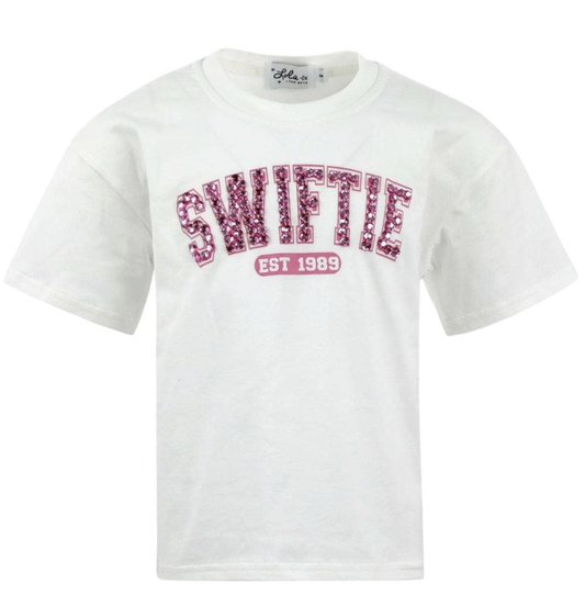 Lola & the Boys WOMENS Rose Crystal Swiftie Tee