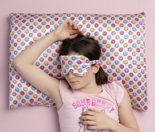 Karma Smiley Satin Pillowcase Anti Frizz