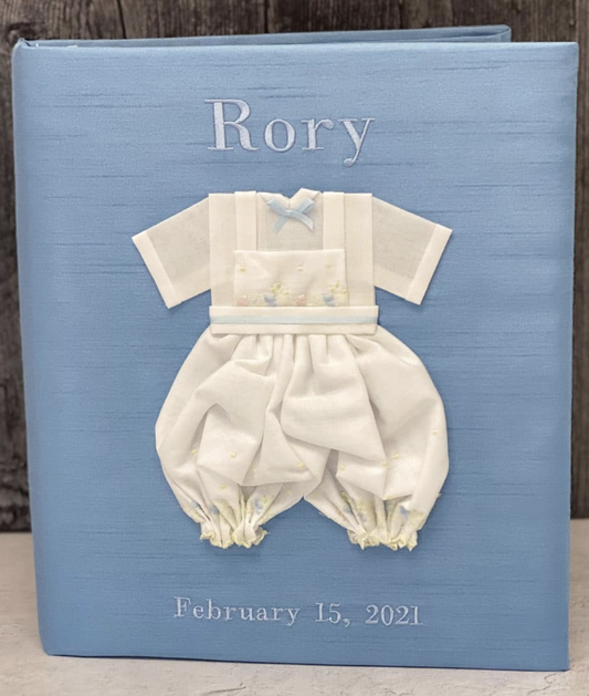Baby Memory Book in Shantung with Knickers
