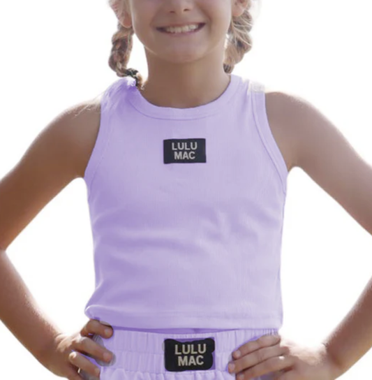 LULU Mac Lavender Youth Solid Tank