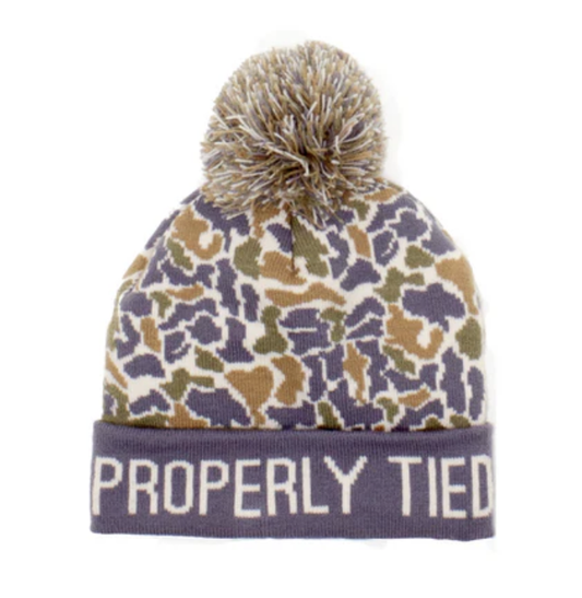 Properly Tied Boys Breck  Beanie Field Camo