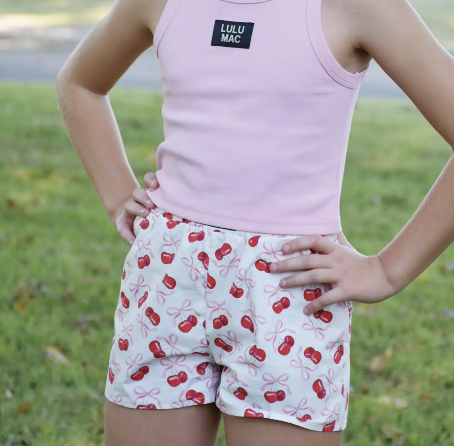 LULU MAC Cherry Kids Shorts
