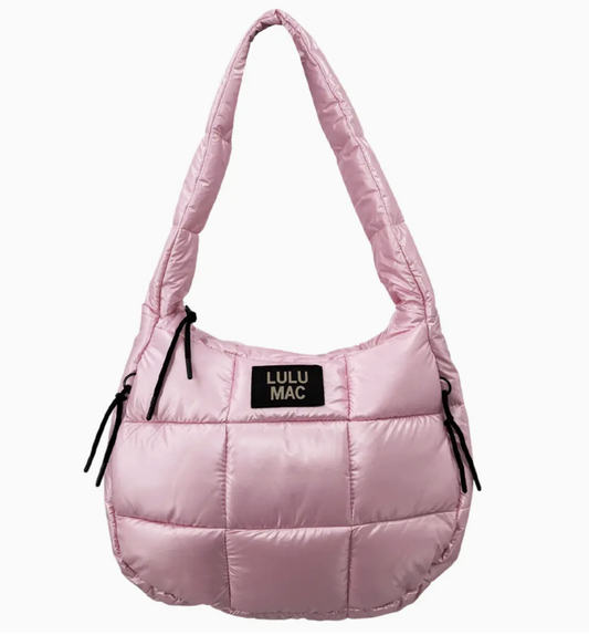 LULU MAC Puffer Metallic Tote Bag - Rose Gold